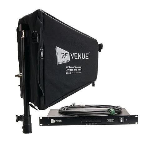 COMB4CPB(RFV) CP BEAM COMBINE4 PACKAGE-INCLUDES 1X COMBINE4 COMBINER FOR UP TO 4 IEMS & 1X CPBEAM HELICAL ANTENNA